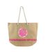 Sac Cabas à Pompons Donuts 55cm Naturel-1