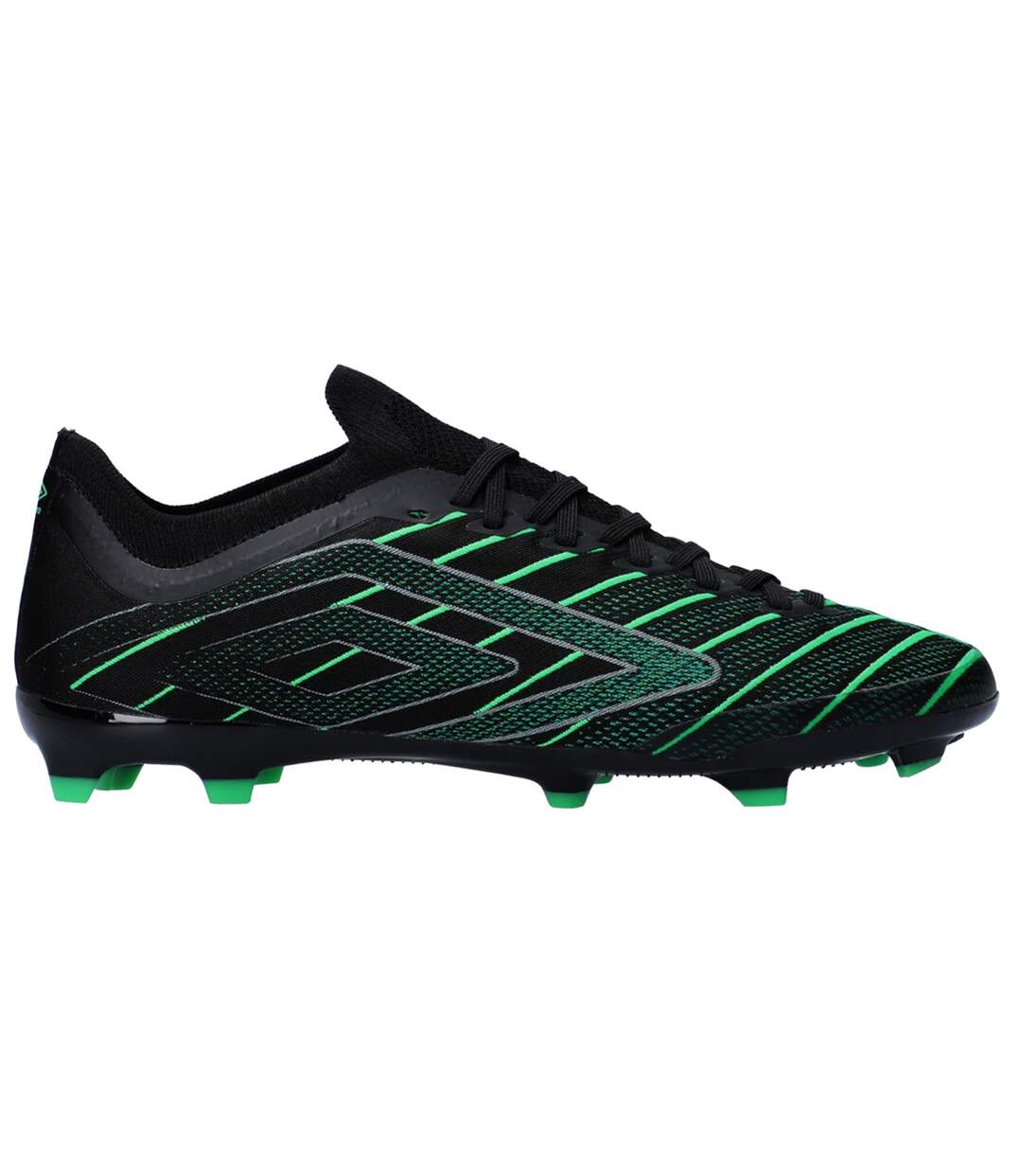 Chaussures De Foot Pour Terrain Ferme Velocita Elixir Premier Homme Noir Vert Umbro-1