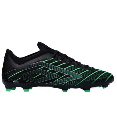 Chaussures De Foot Pour Terrain Ferme Velocita Elixir Premier Homme Noir Vert Umbro