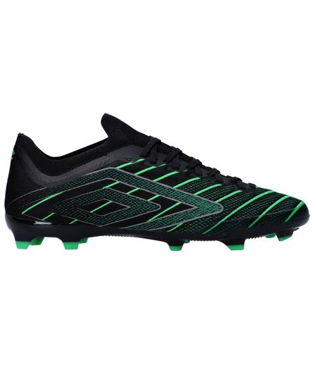 Chaussures De Foot Pour Terrain Ferme Velocita Elixir Premier Homme Noir Vert Umbro