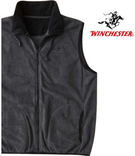 WINCHESTER DAB1G — Gilet sans manches polaire gris chiné : isolation thermique et aisance active