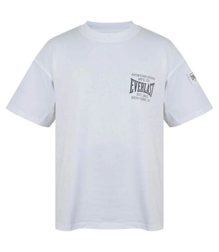 Mens Nyc Logo Crew Neck Oversized T-shirt White Everlast