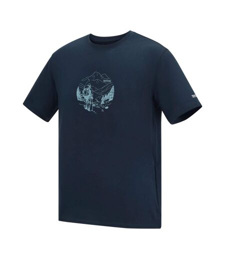 T-shirt Motif/style Dessin Au Trait Fingal Homme Bleu Marine Regatta