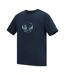 T-shirt Motif/style Dessin Au Trait Fingal Homme Bleu Marine Regatta-4