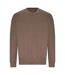 Sweatshirt hommes marron moka Awdis