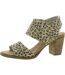 Womens/ladies Majorca Cheetah Print Sandals Natural Toms-2
