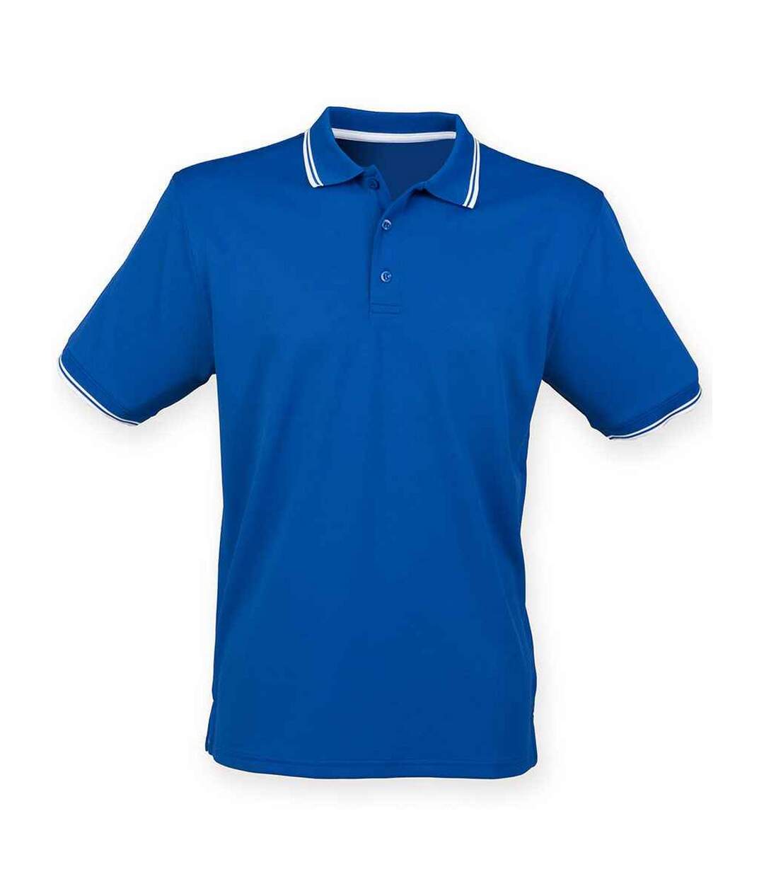 Polo homme bleu roi / blanc Henbury-1