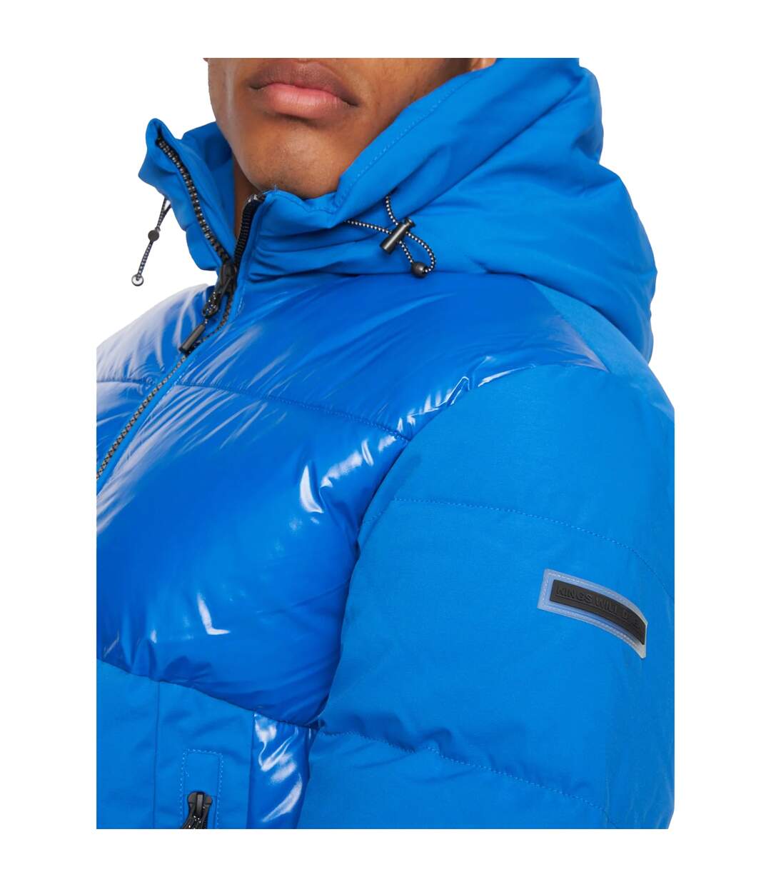 Mens montaro short puffer jacket lapis blue Kings Will Dream