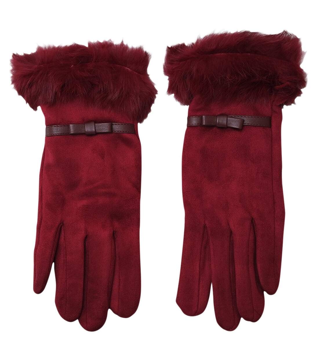 Gants fausse fourrure-1