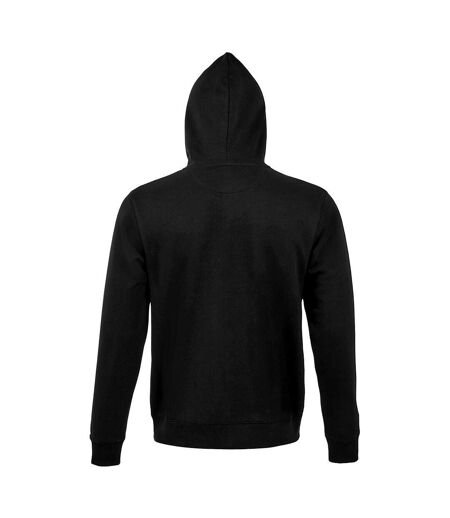 SOLS Mens Spike Full Zip Hooded Sweatshirt (Black)