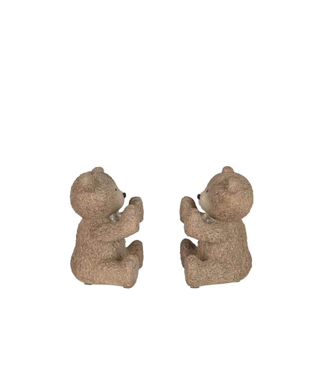 Lot de 2 Serre-Livres Enfant Ours 20cm Marron-2