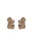 Lot de 2 Serre-Livres Enfant Ours 20cm Marron-2