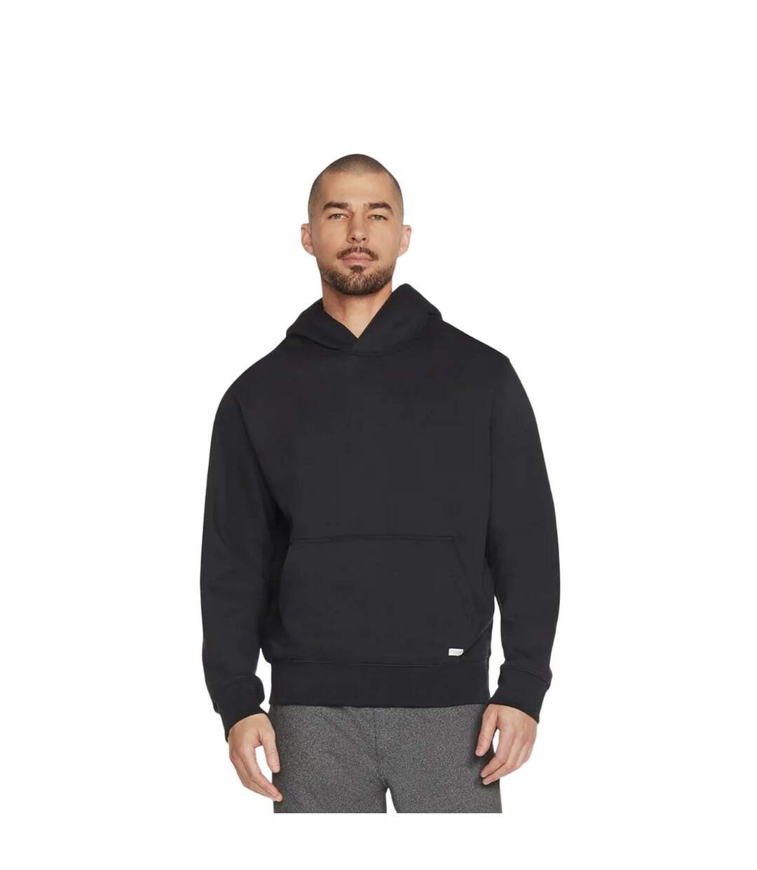 Mens skech-sweats classic moisture wicking hoodie black Skechers-1