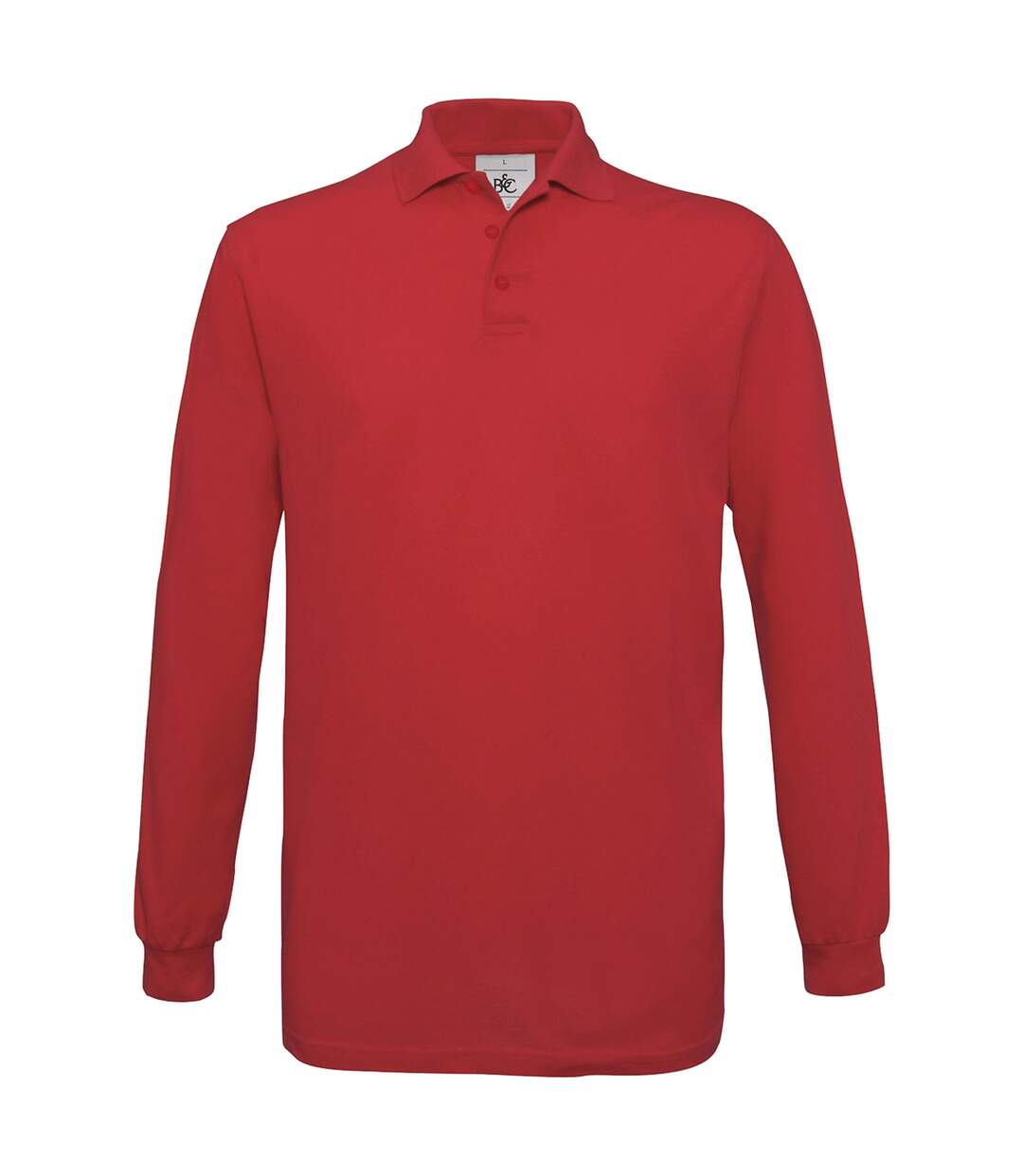 Polo homme manches longues - PU414 - rouge