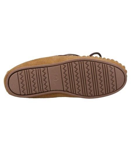 Cotswold Womens/Ladies Chatsworth Suede Moccasins (Tan) - UTFS10169