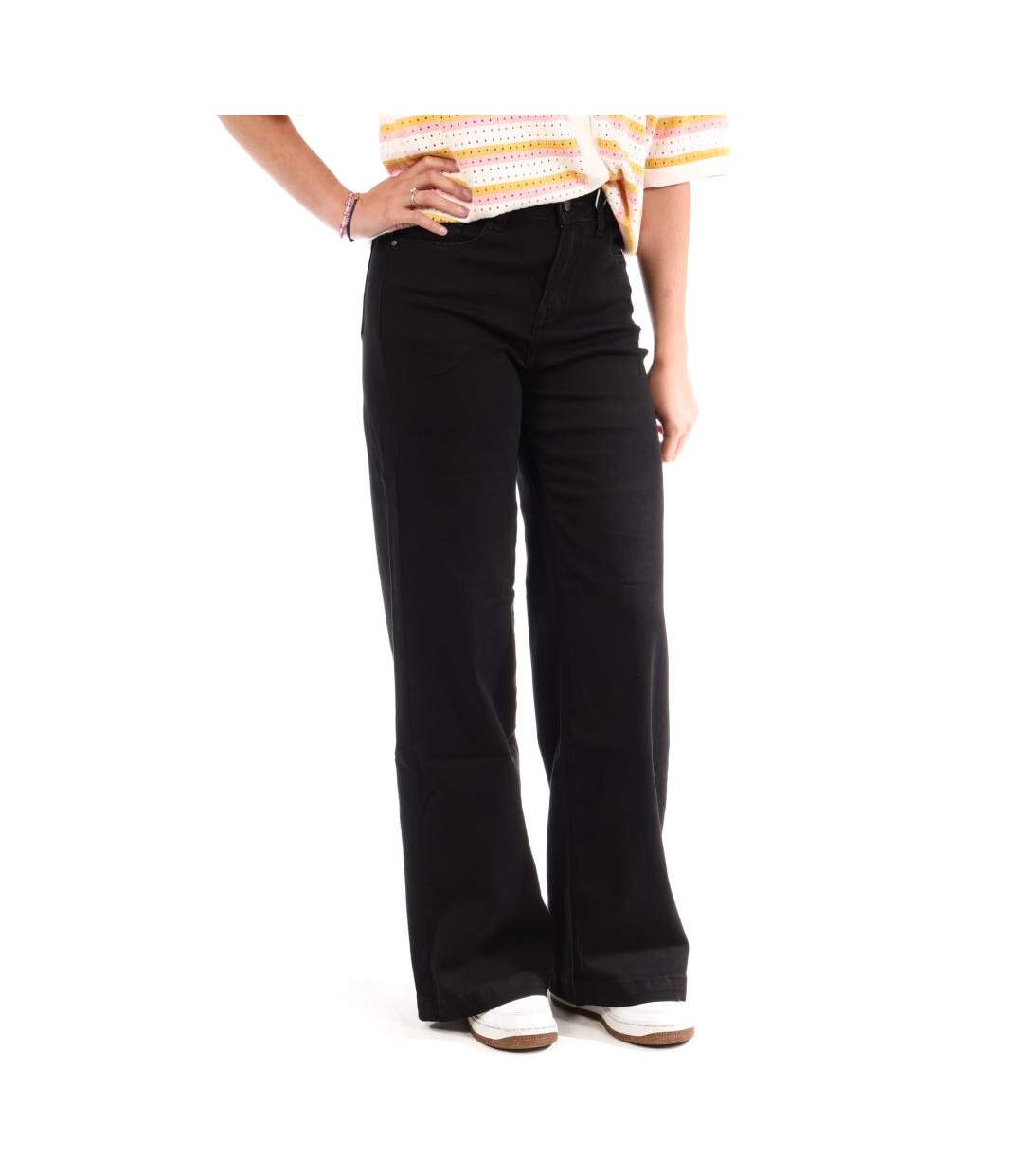 Jean loose noir femme monday premium 1877a-1
