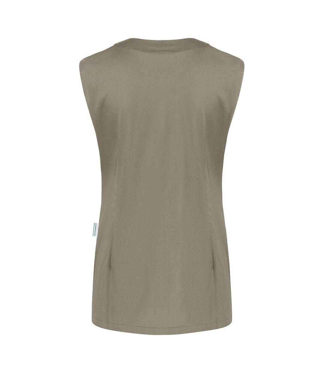 Womens/ladies Essential Sleeveless Work Tunic Sage Karlowsky-2