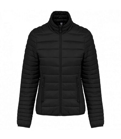 Womens/ladies lightweight padded jacket black Kariban