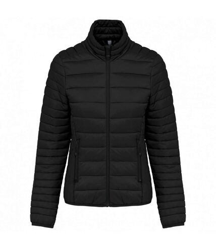 Womens/ladies lightweight padded jacket black Kariban