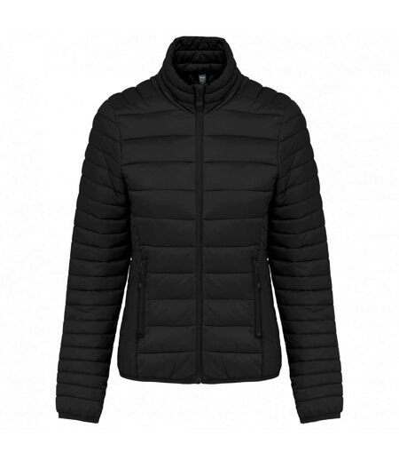 Womens/ladies lightweight padded jacket black Kariban