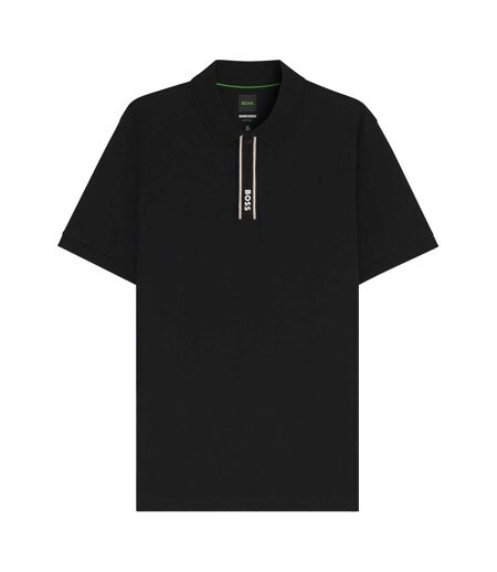 Mens Logo Regular Polo Shirt Black Boss