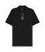 Mens Logo Regular Polo Shirt Black Boss-2
