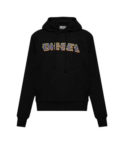 Mens Pixel Logo Hoodie Black Diesel