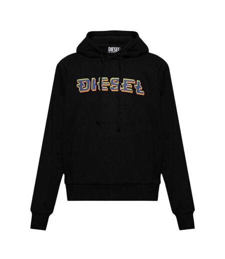 Mens Pixel Logo Hoodie Black Diesel