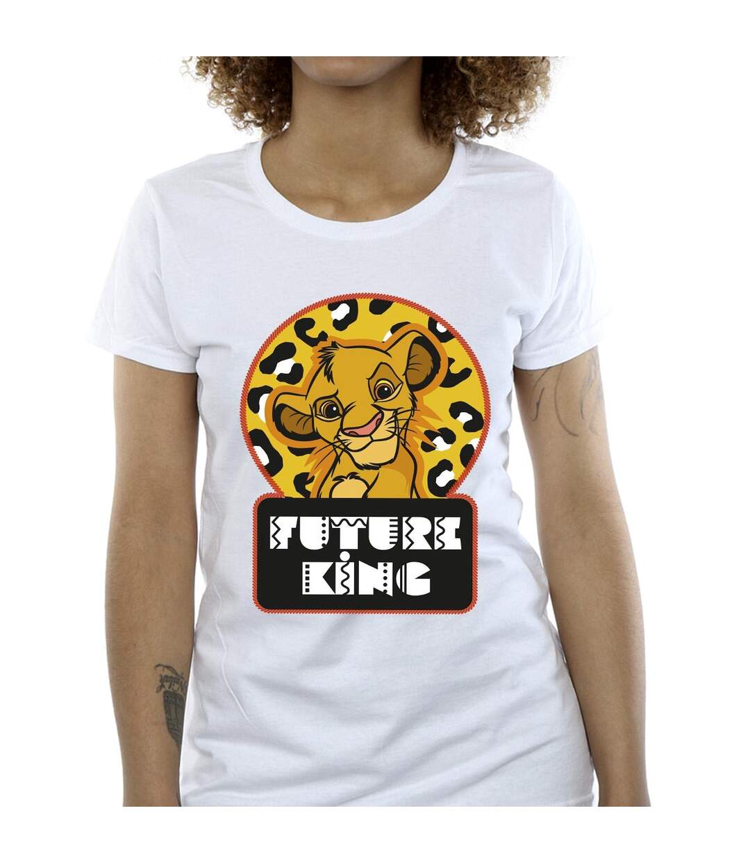 Disney - T-shirt THE LION KING FUTURE SIMBA - Femme (Blanc) - UTBI25262-3