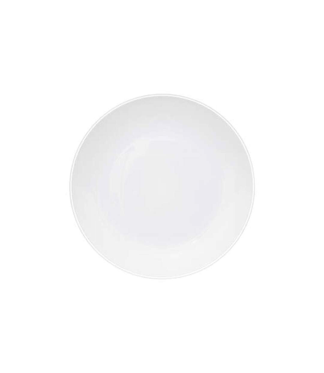 Lot de 6 Assiettes Plates Réutilisables Square 25cm Blanc-1