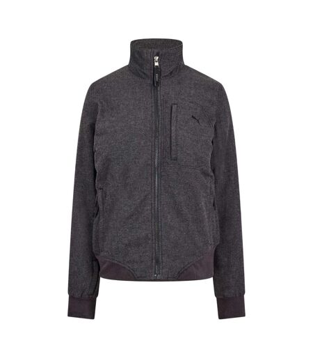 Womens/ladies Textured Bomber Jacket Black Puma