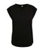T-shirt Motif/style Façonné Basic Femme Noir Urban Classics-1