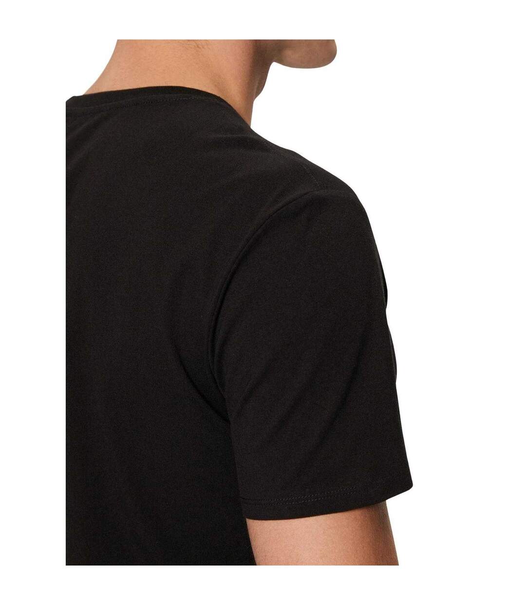 T-shirt Motif/style Logo Homme Noir Guess-4