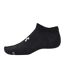 Pack Of 6  Womens/ladies Essential No-show Socks  Black White Grey Under Armour-3