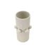 Vase Cylindrique en Céramique Bubbles 28cm Crème-2