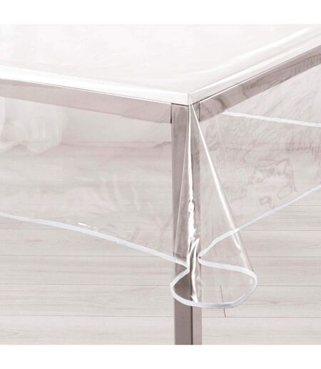 Nappe Cristal Garden 140x240cm Transparent & Blanc