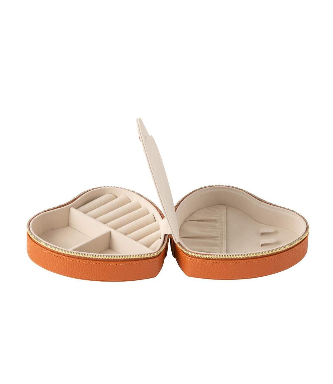 Boîte à Bijoux Cœur Ericka 16cm Cognac-2