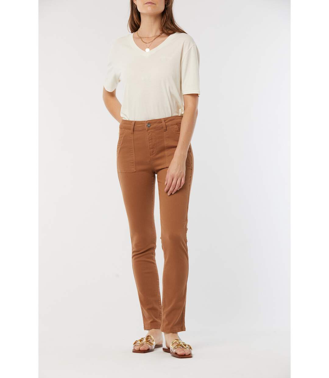 Pantalon coton slim JILO