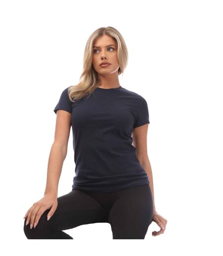 Womens/ladies Plain T-shirt Navy Puma
