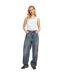 Haut Sans Manches Motif/style Côtelé Femme Blanc Vif JJXX-1