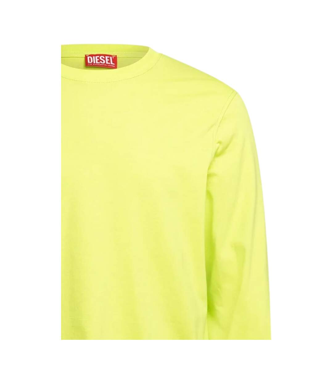 T-shirt Manches Longues T-just Homme Vert Fluo Diesel-3