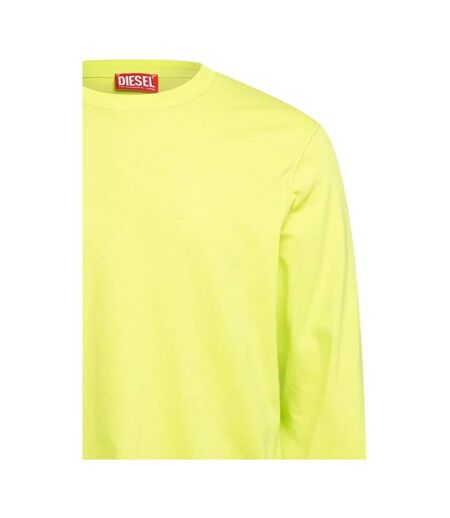 T-shirt Manches Longues T-just Homme Vert Fluo Diesel