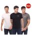 T-shirts Ektor Homme Noir Blanc Gris Bench-1