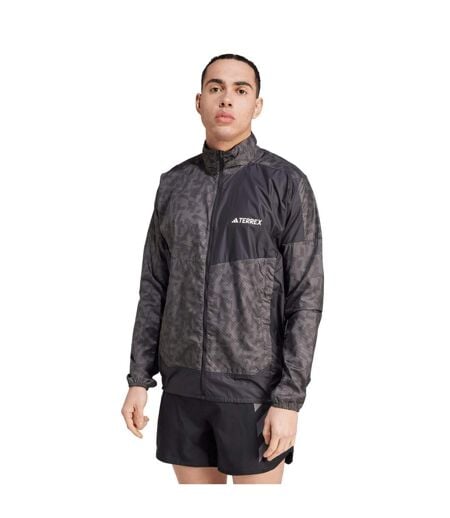 Veste Coupe-vent Terrex Trail Running Adulte Unisexe Charbon Adidas