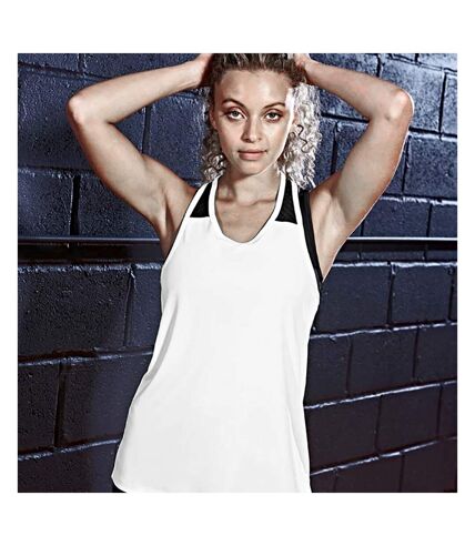 AWDis Just Cool Womens/Ladies Girlie Smooth Workout Vest (Arctic White)