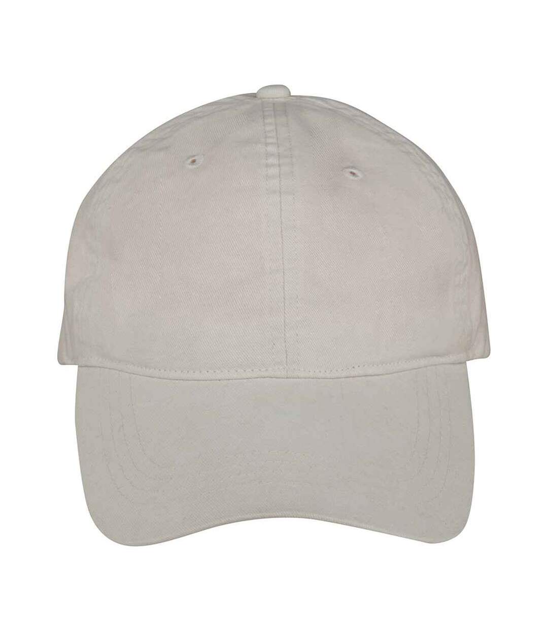 Unisex adult faded washed baseball cap ivory Native Spirit-1