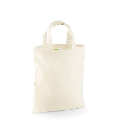 Westford Mill Mini Reusable Tote Bag (Natural) (One Size) - UTRW9376