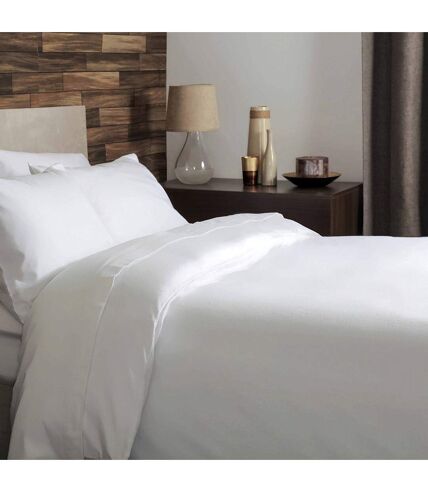 Brushed cotton duvet cover white Belledorm