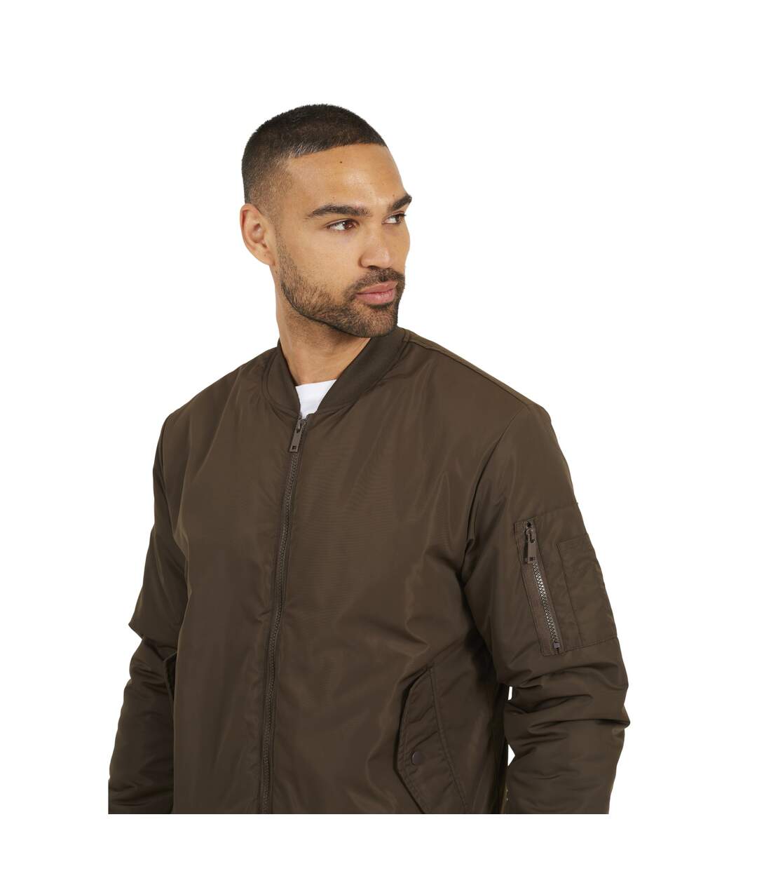 Blouson Aviateur Homme Marron Brave Soul-4