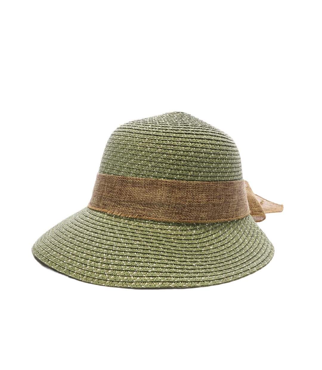 Chapeau de soleil en paille kaki via lorenzo pan coupe ocean-1